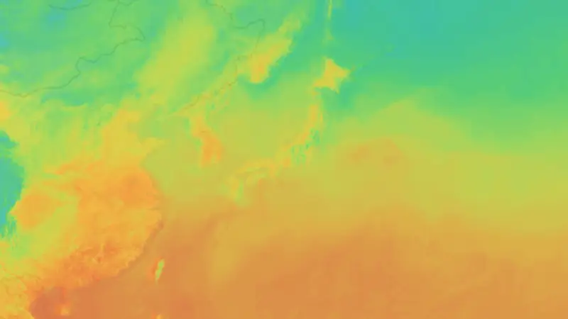 Température weather map