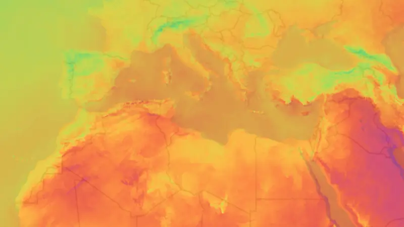 Temperatura weather map