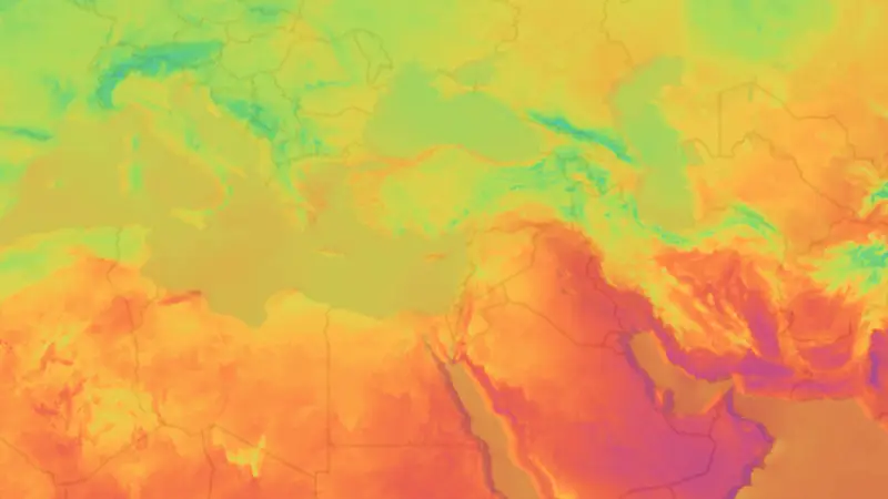 دما weather map