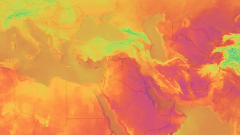 Temperatur weather map