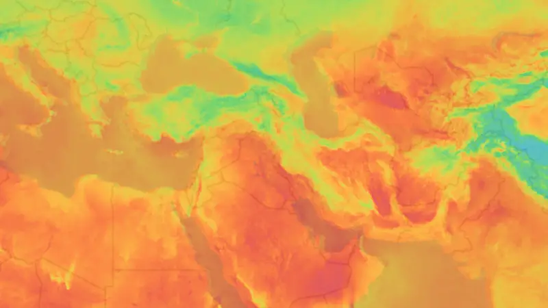तापमान weather map