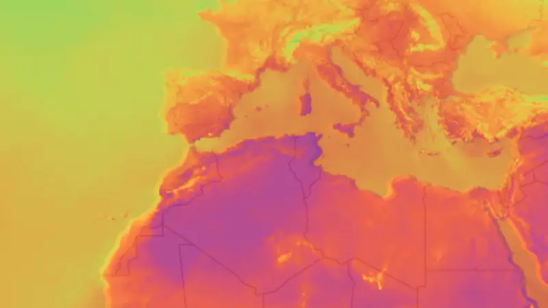 Temperatur weather map