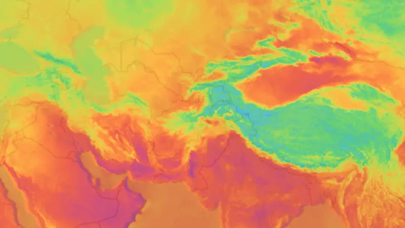 Θερμοκρασία weather map