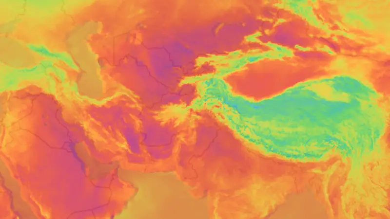 Temperatur weather map