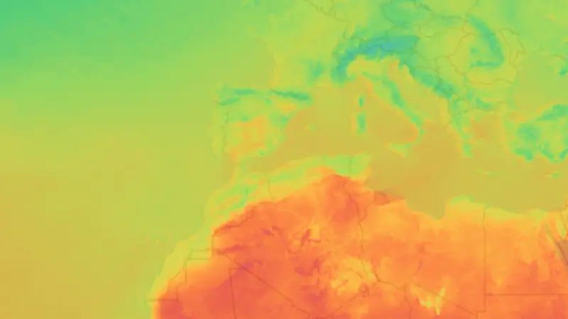 Temperatura weather map