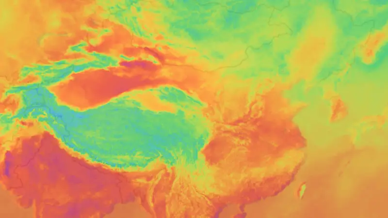Teplota weather map