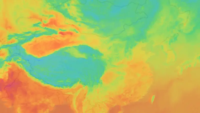 Teplota weather map