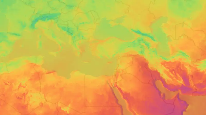 Θερμοκρασία weather map
