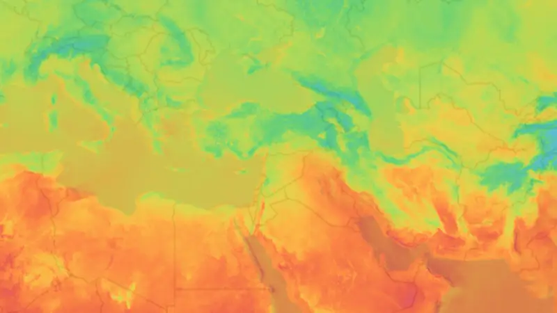 Sıcaklık weather map