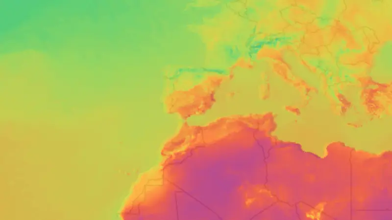Temperatura weather map