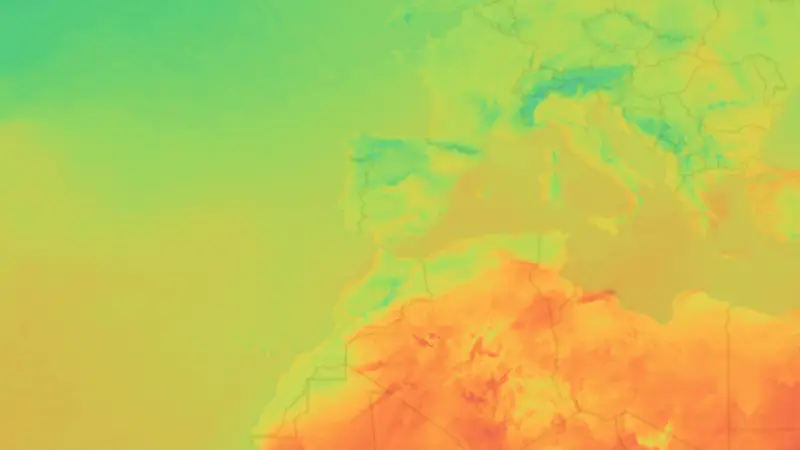 Temperatura weather map