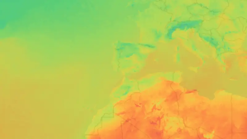 Temperatura weather map