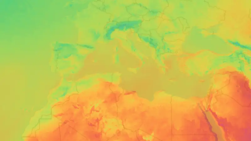 دما weather map
