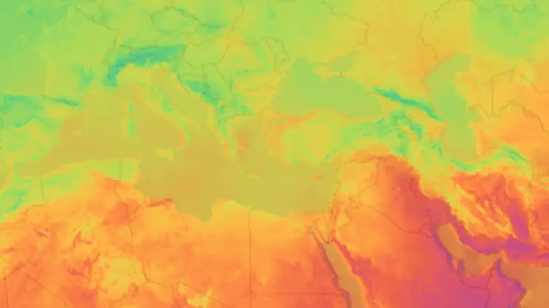 Sıcaklık weather map