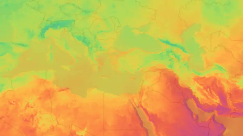 Sıcaklık weather map