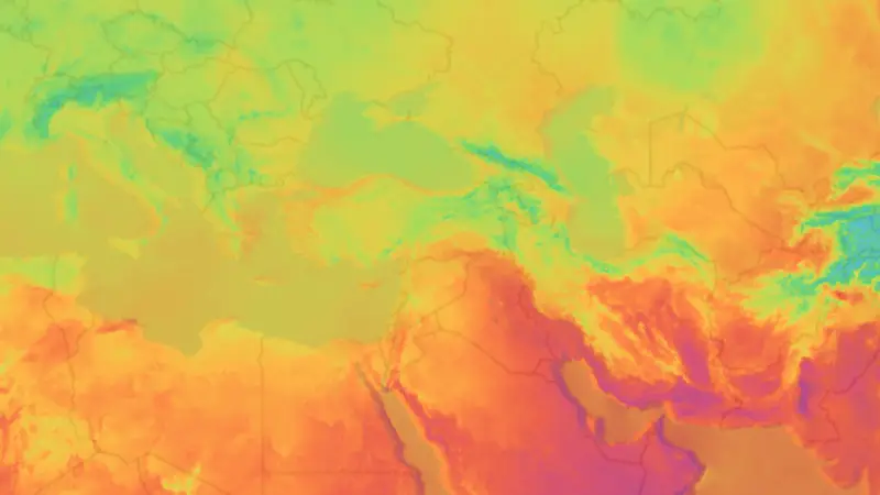 Sıcaklık weather map