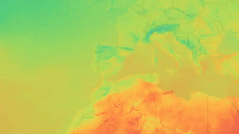 Temperatura weather map