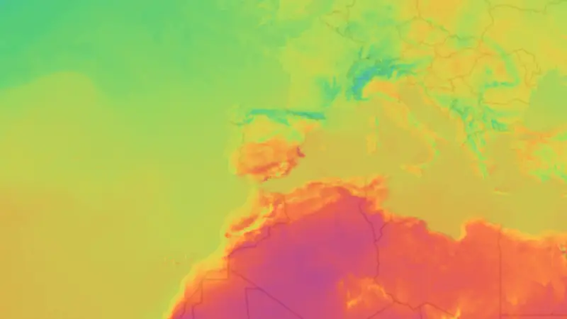 Temperatura weather map