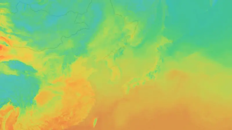 Température weather map