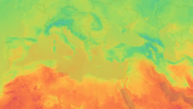 Θερμοκρασία weather map