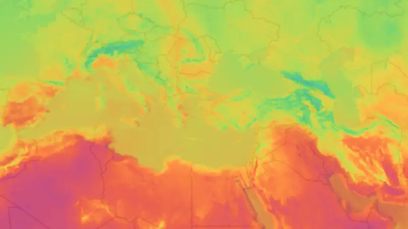 Θερμοκρασία weather map
