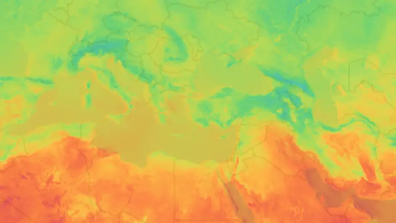 Sıcaklık weather map