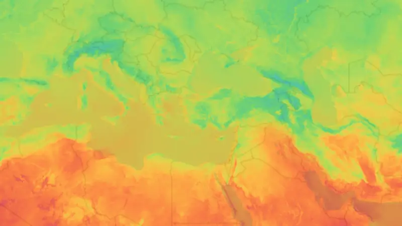Sıcaklık weather map