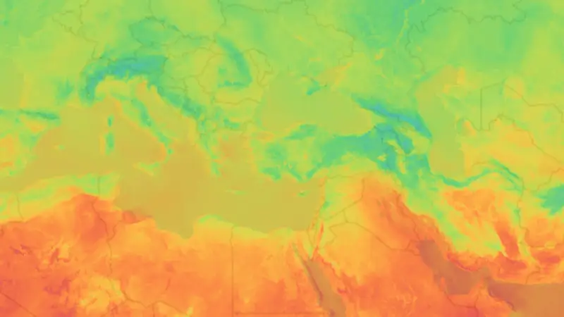 Sıcaklık weather map