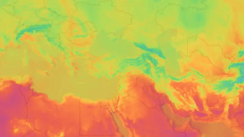 Sıcaklık weather map
