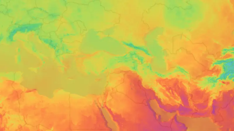 Température weather map