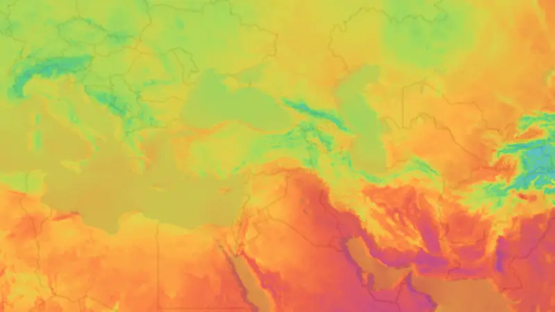 Sıcaklık weather map