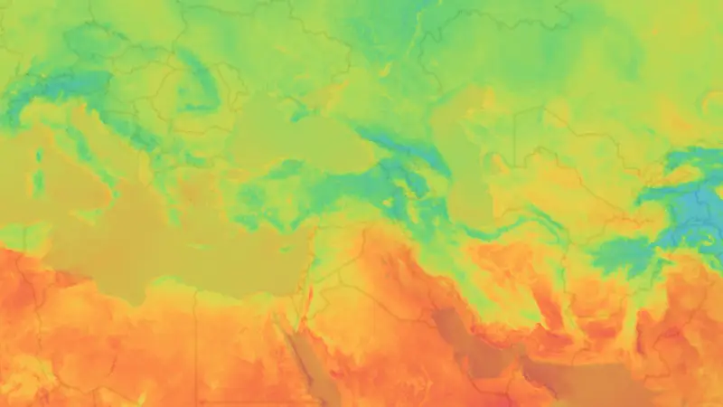 Temperatura weather map