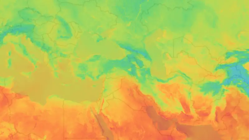 Sıcaklık weather map