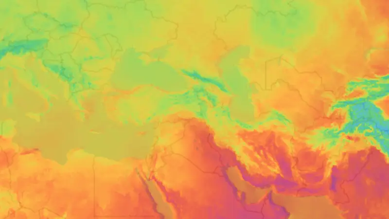 Sıcaklık weather map