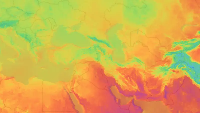 Sıcaklık weather map