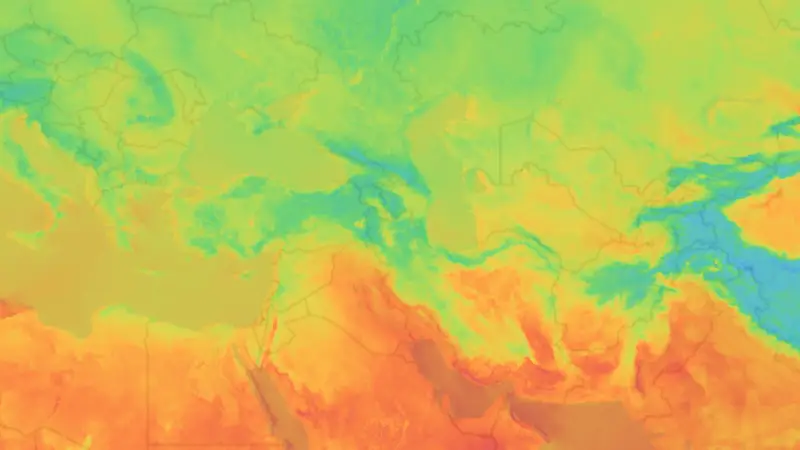 Temperatur weather map