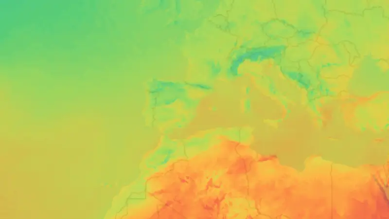 Temperatura weather map