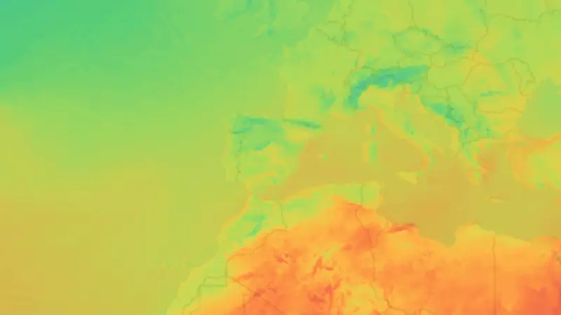 Temperatura weather map