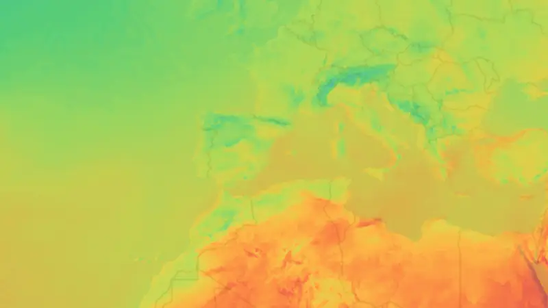 Temperatura weather map