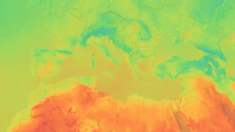 Temperatura weather map