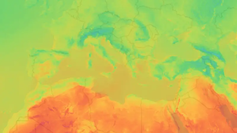 Temperatura weather map