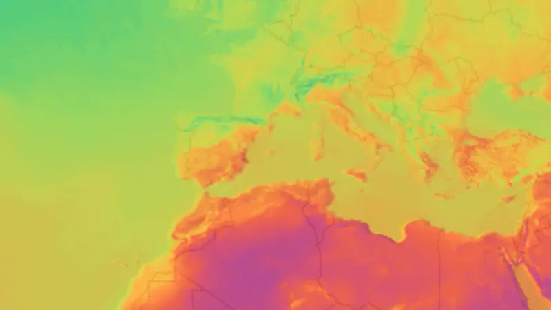 Temperatura weather map