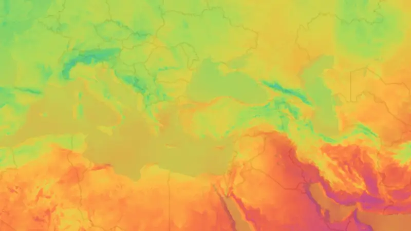 Temperatur weather map