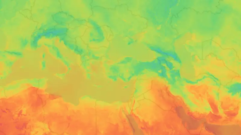 तापमान weather map