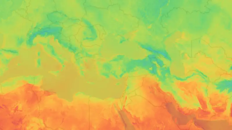 Sıcaklık weather map
