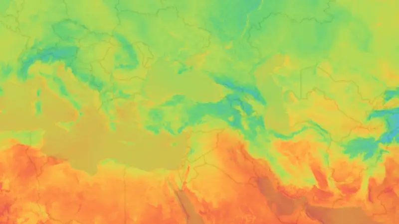 Sıcaklık weather map