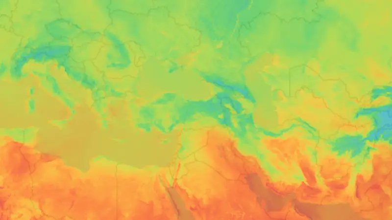 Sıcaklık weather map