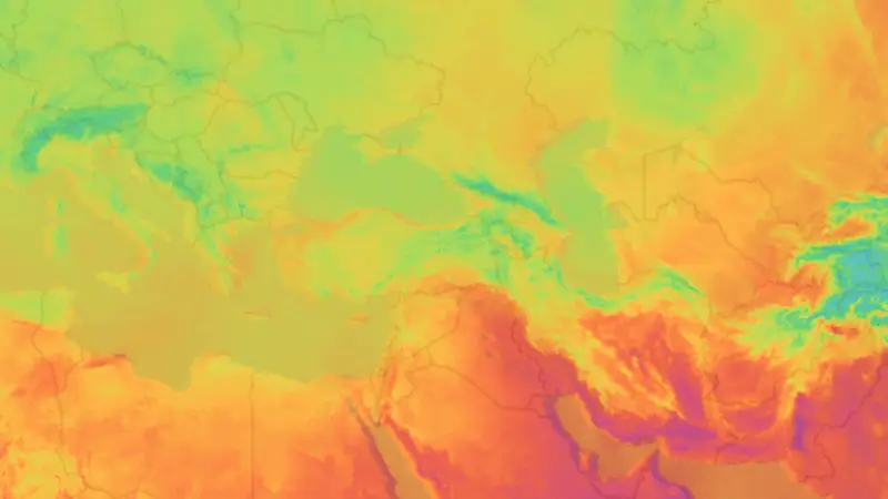 Temperatura weather map