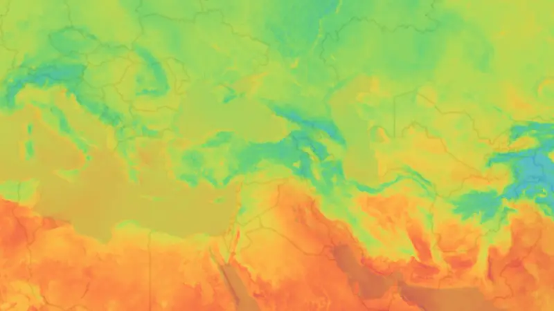 Temperatura weather map