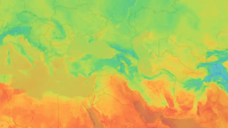 Sıcaklık weather map